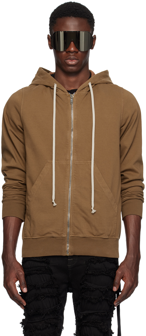 Rick Owens DRKSHDW: Brown Jason Hoodie | SSENSE Canada