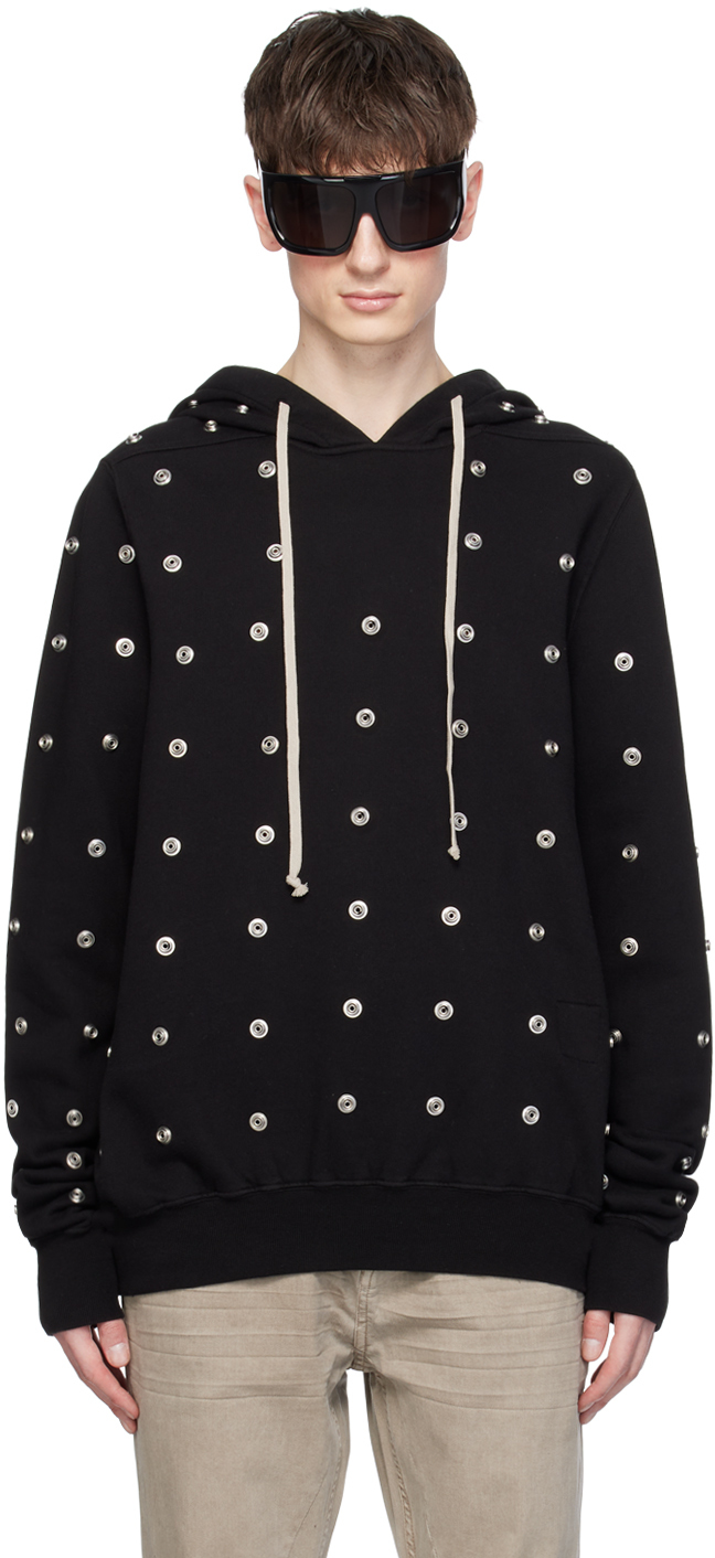 Rick Owens DRKSHDW: Black Granbury Hoodie | SSENSE Rick Owens DRKSHDW: Black Granbury Hoodie | SSENSE