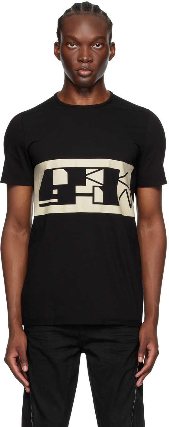 Shop Rick Owens Drkshdw Black Level T T-shirt In 0908 Black/pearl