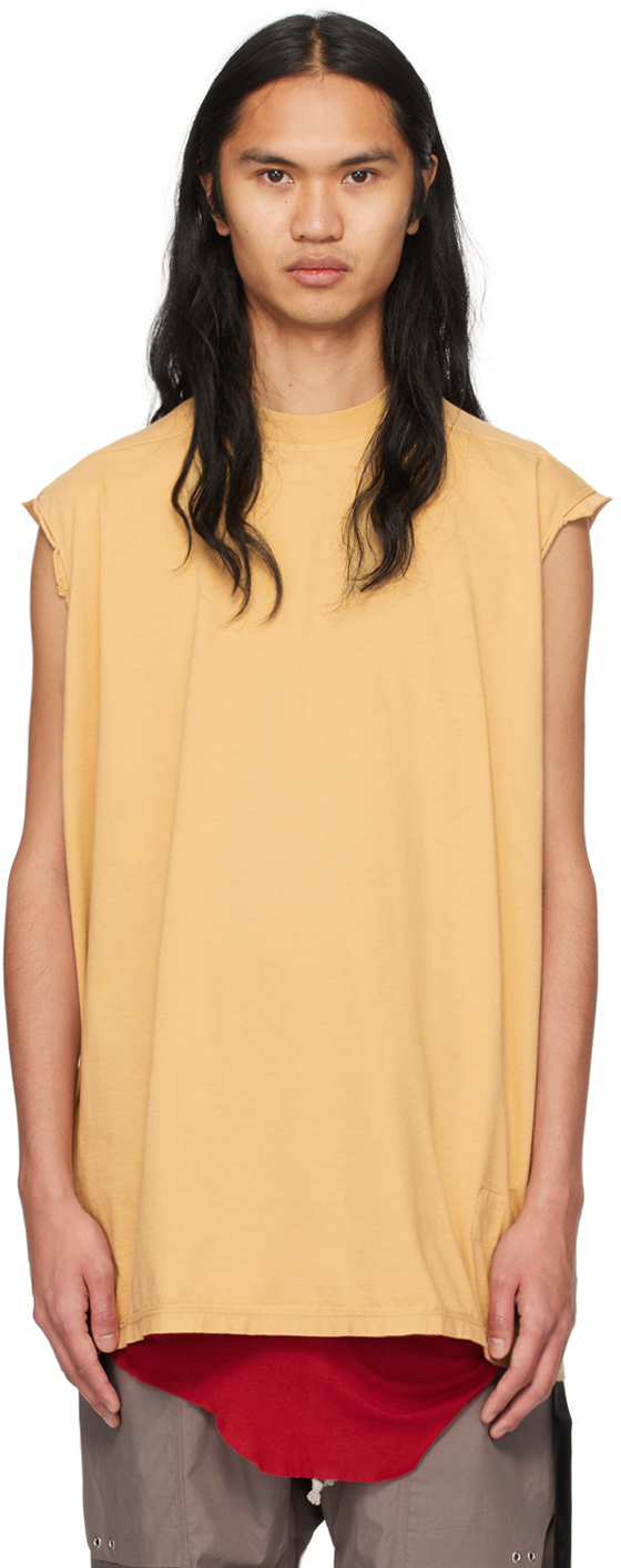 【関税込み】Rick Owens DRKSHDW イエロー Tarp Tシャツ Yellow Tarp T-Shirt by Rick Owens DRKSHDW on Sale