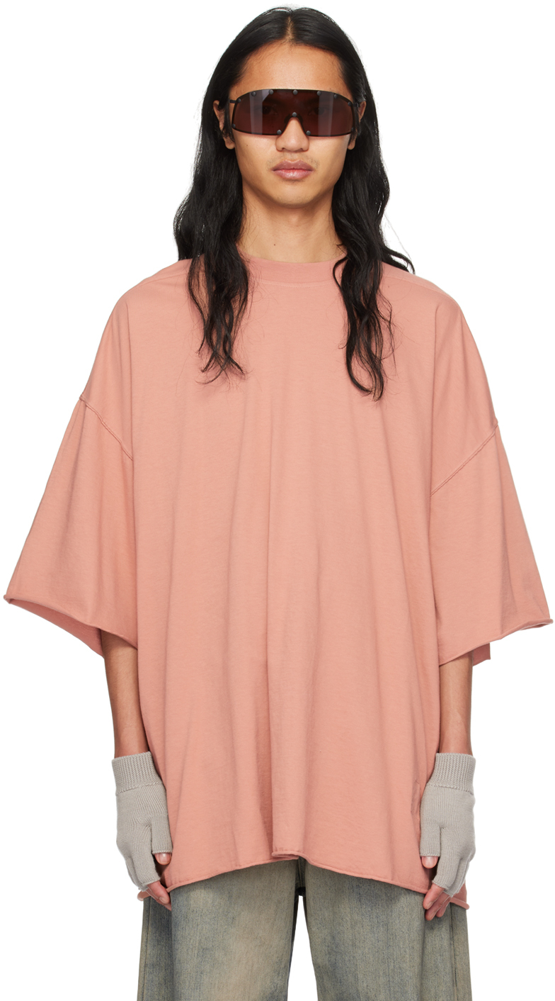 リックオウエンス Tシャツ ピンク メンズ 【 RICK OWENS RICK OWENS 