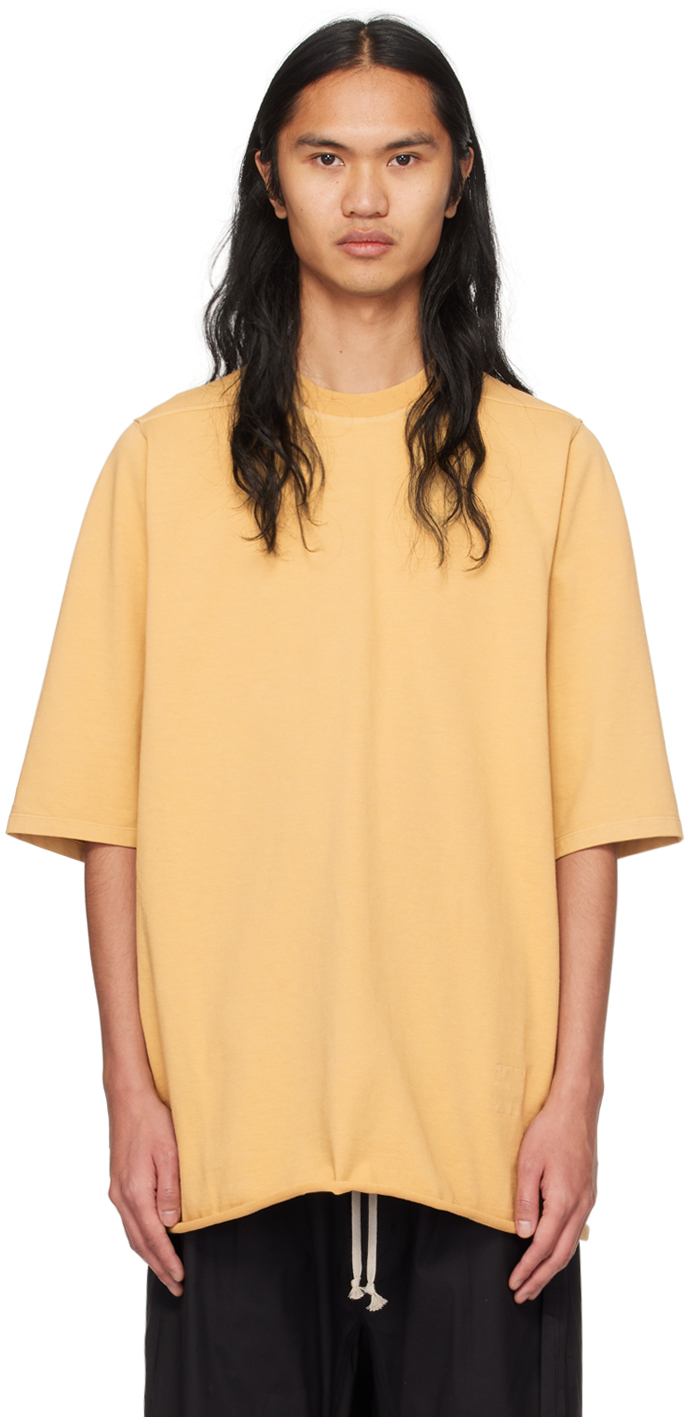 Rick Owens Drkshdw Yellow Jumbo T-shirt In 42 Mustard