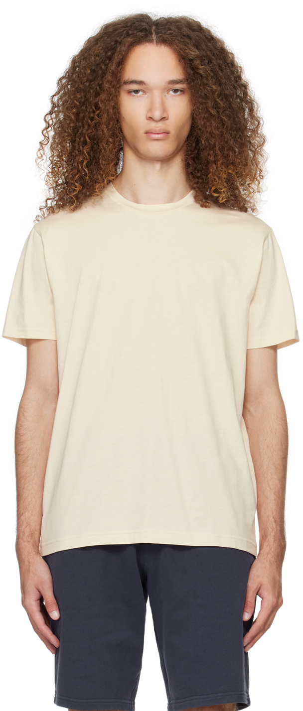 Shop Sunspel Beige Riviera T-shirt In Undyed