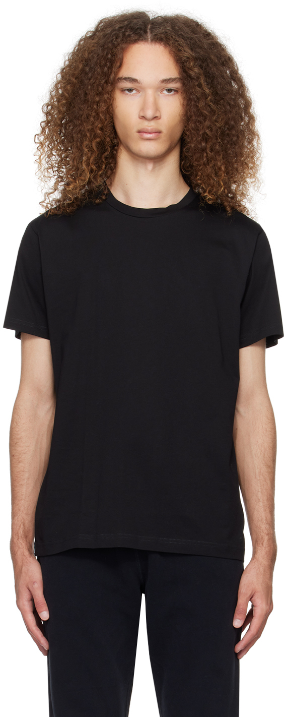 T-shirt Femme Classique Sunspel 100% Coton Noir - Taille L, Parfait état