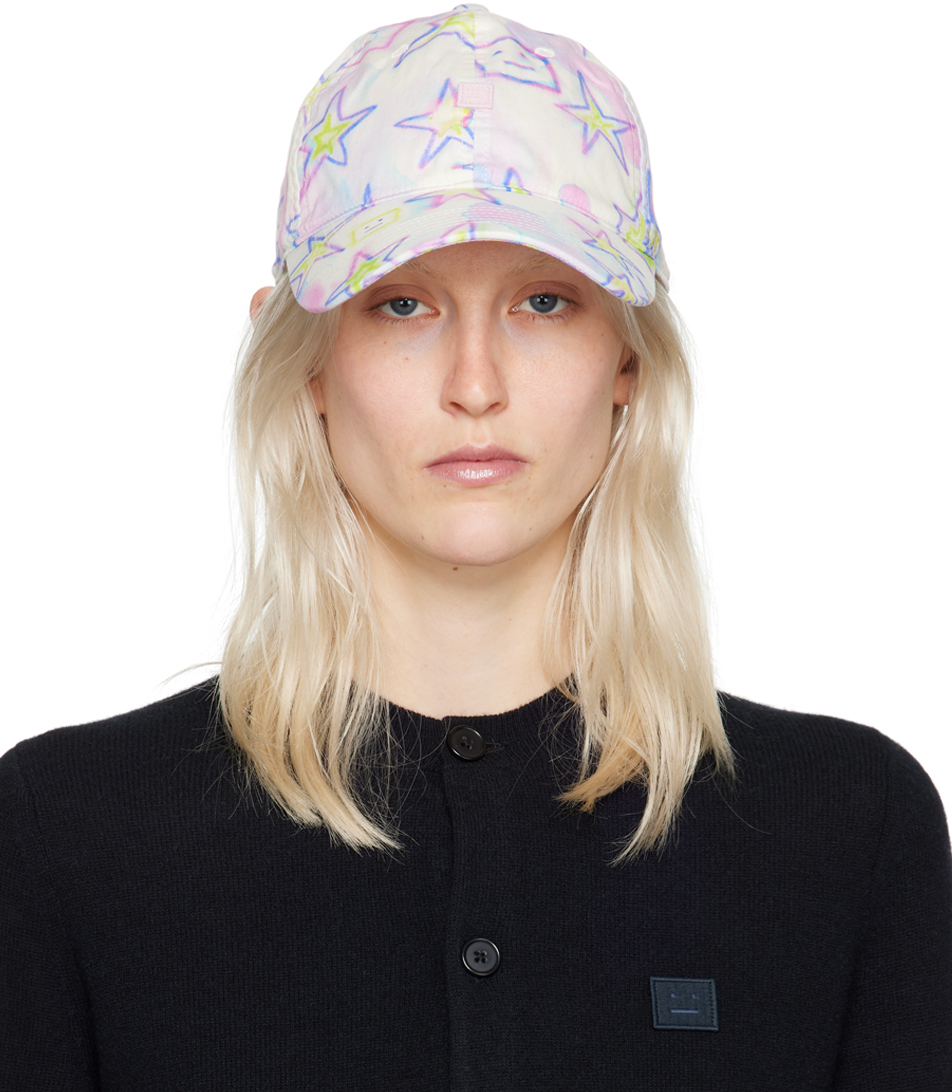 Shop Acne Studios Pink Micro Patch Cap In As4 Pale Pink/multi