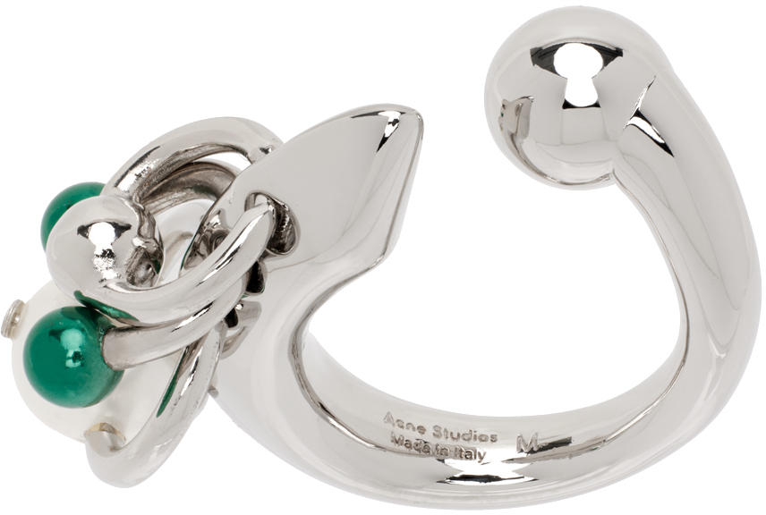 Silver Multi Charm Ring