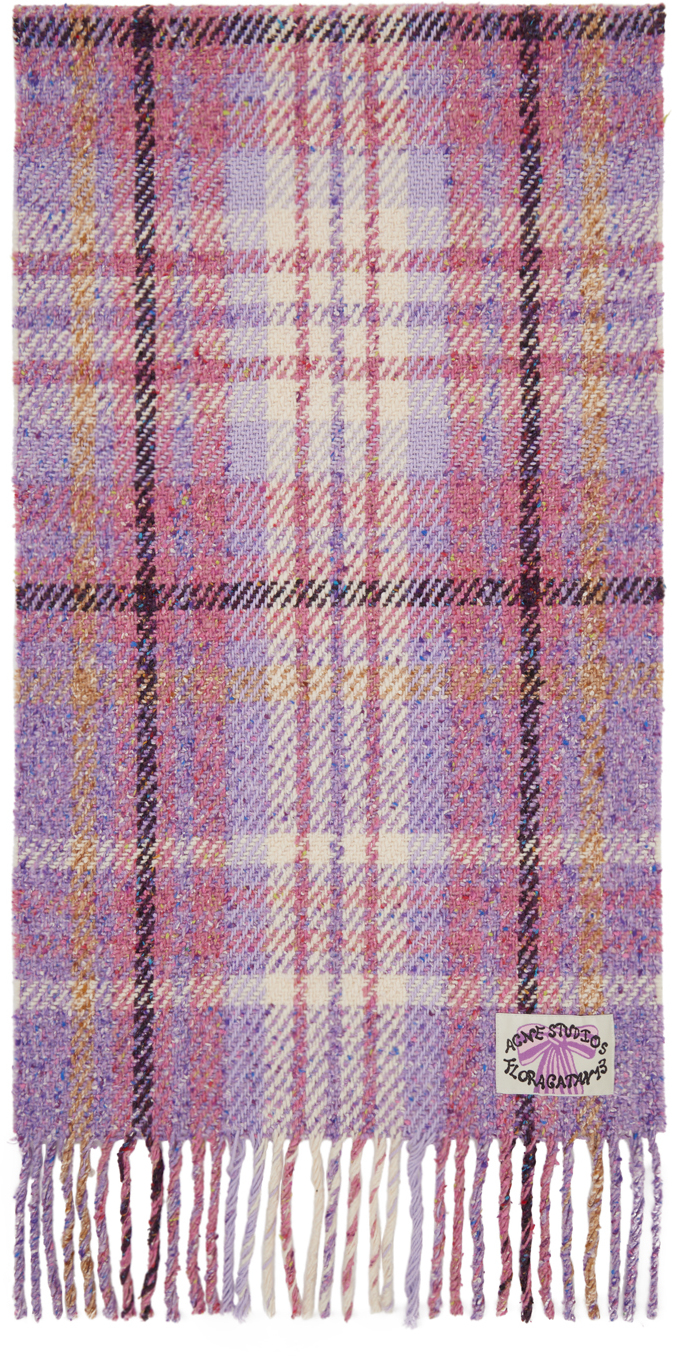 Scarvii – Pixel Plaid Fringe Scarf main image 1