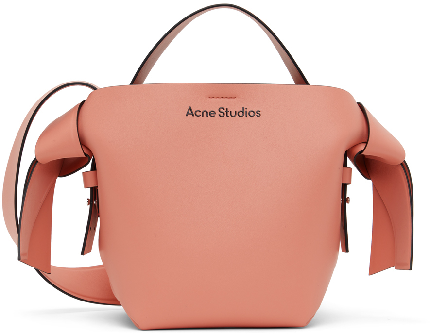 Acne Studios: Pink Musubi Mini Shoulder Bag | SSENSE Canada