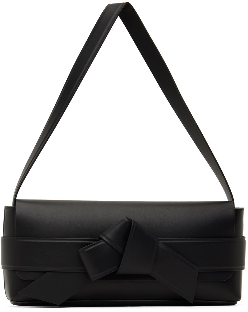 Shop Acne Studios Black Musubi Shoulder Bag In 900 Black
