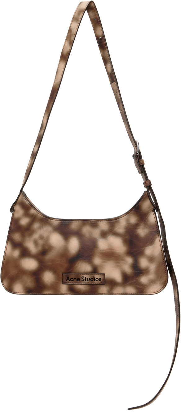 Shop Acne Studios Brown Platt Mini Shoulder Bag In Bph Multi Brown