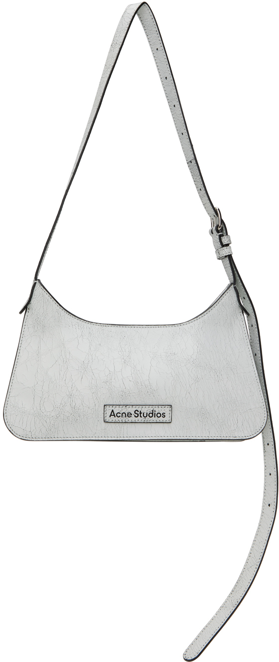 Acne Studios Mini Platt Shoulder Bag In 100 White