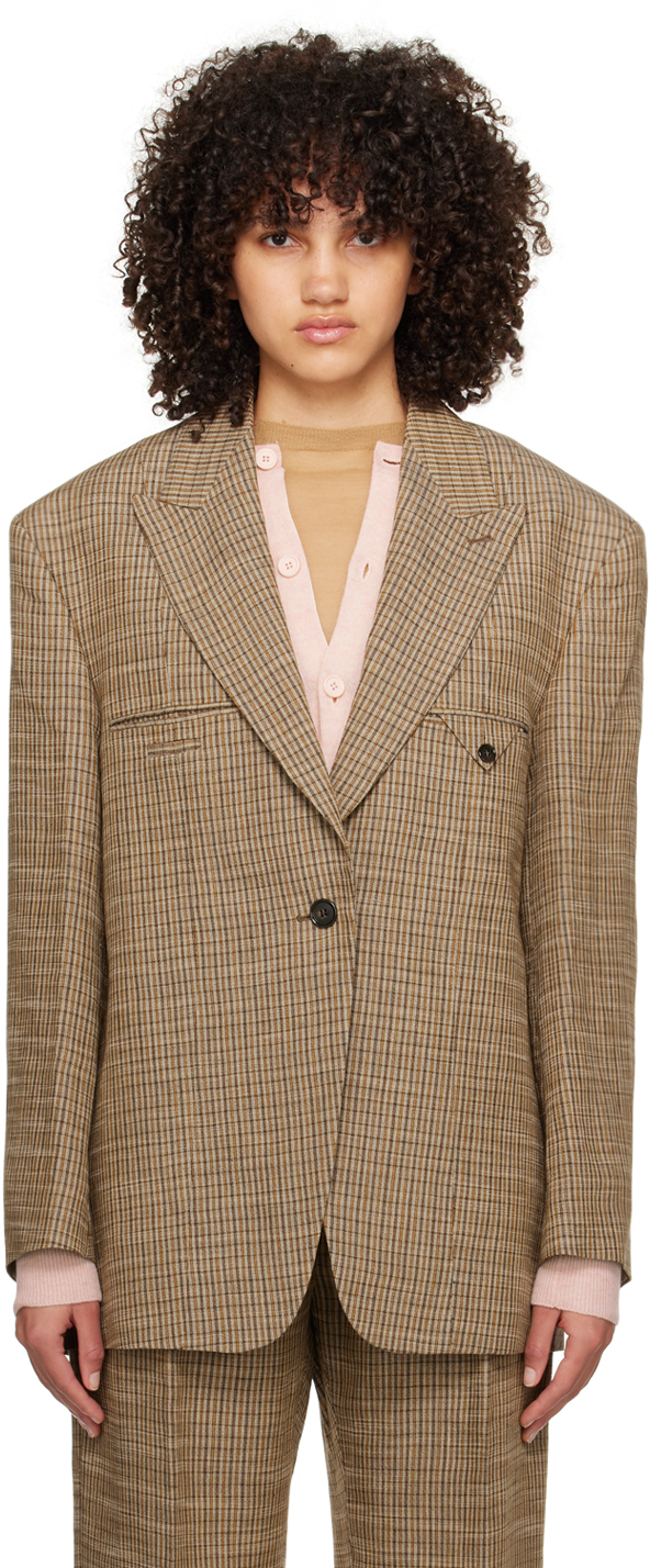 Acne Studios: Pink Single-Breasted Blazer