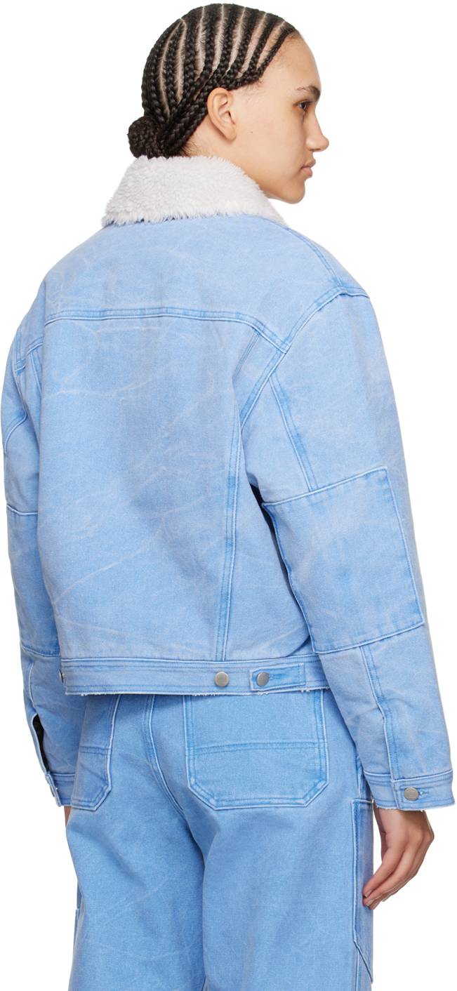 Acne Studios Blue Padded Jacket In Aqo Powder Blue