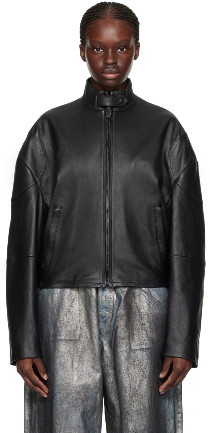 Acne Studios ウィメンズ レザー ジャケット | SSENSE 日本 Acne Studios ウィメンズ レザー ジャケット | SSENSE 日本
