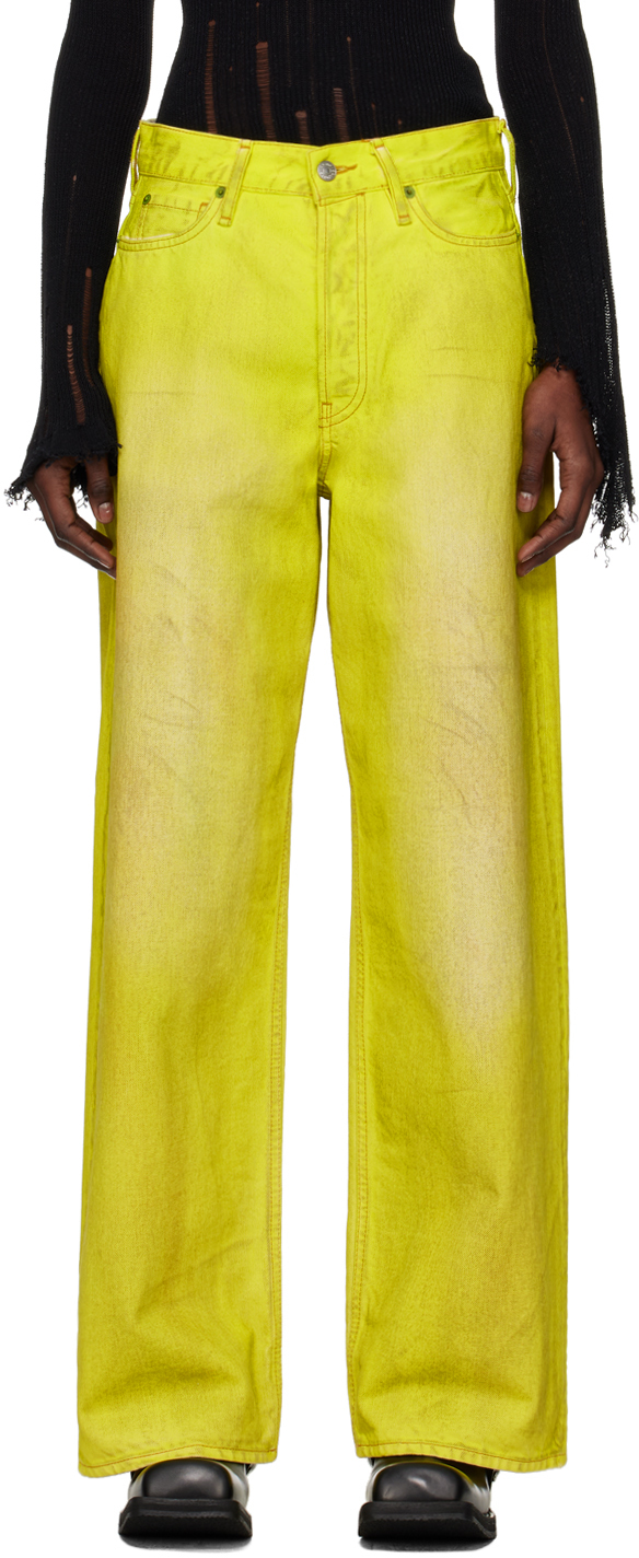 Yellow Loose-Fit Jeans