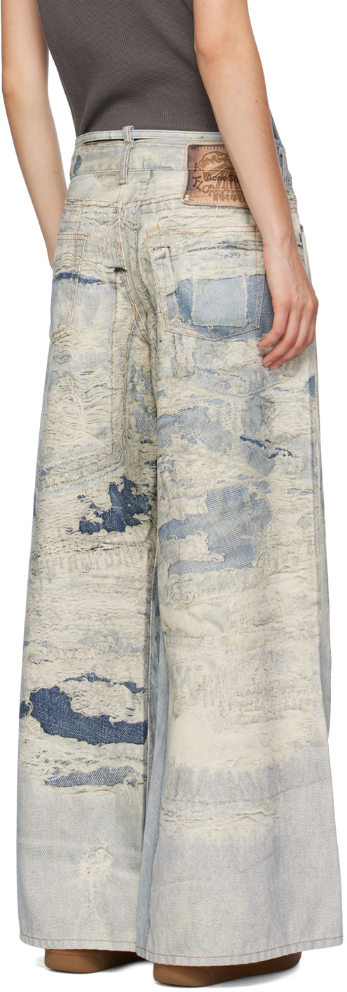 Shop Acne Studios Blue 2004 Loose Fit Jeans In 228 Light Blue