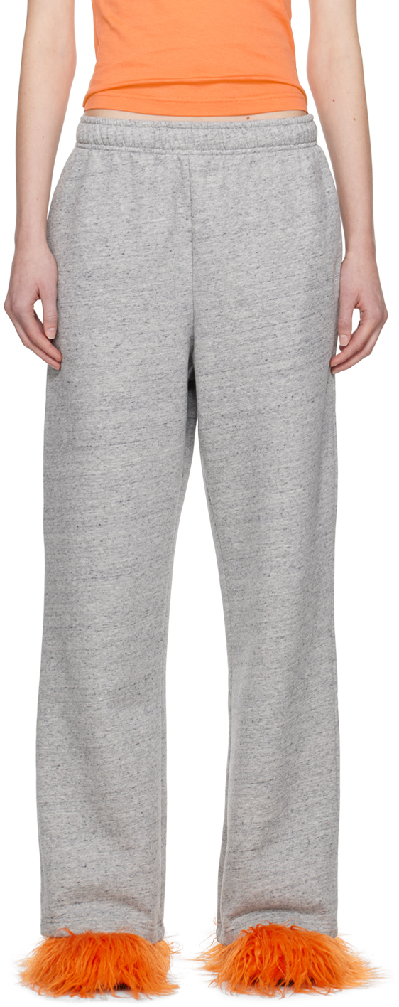 Acne Studios Grey Patch Lounge Trousers In Cc3 Marble Grey Mela
