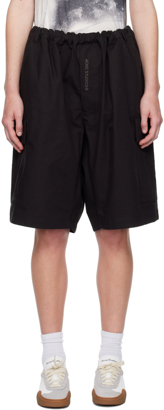 Black Ripstop Shorts