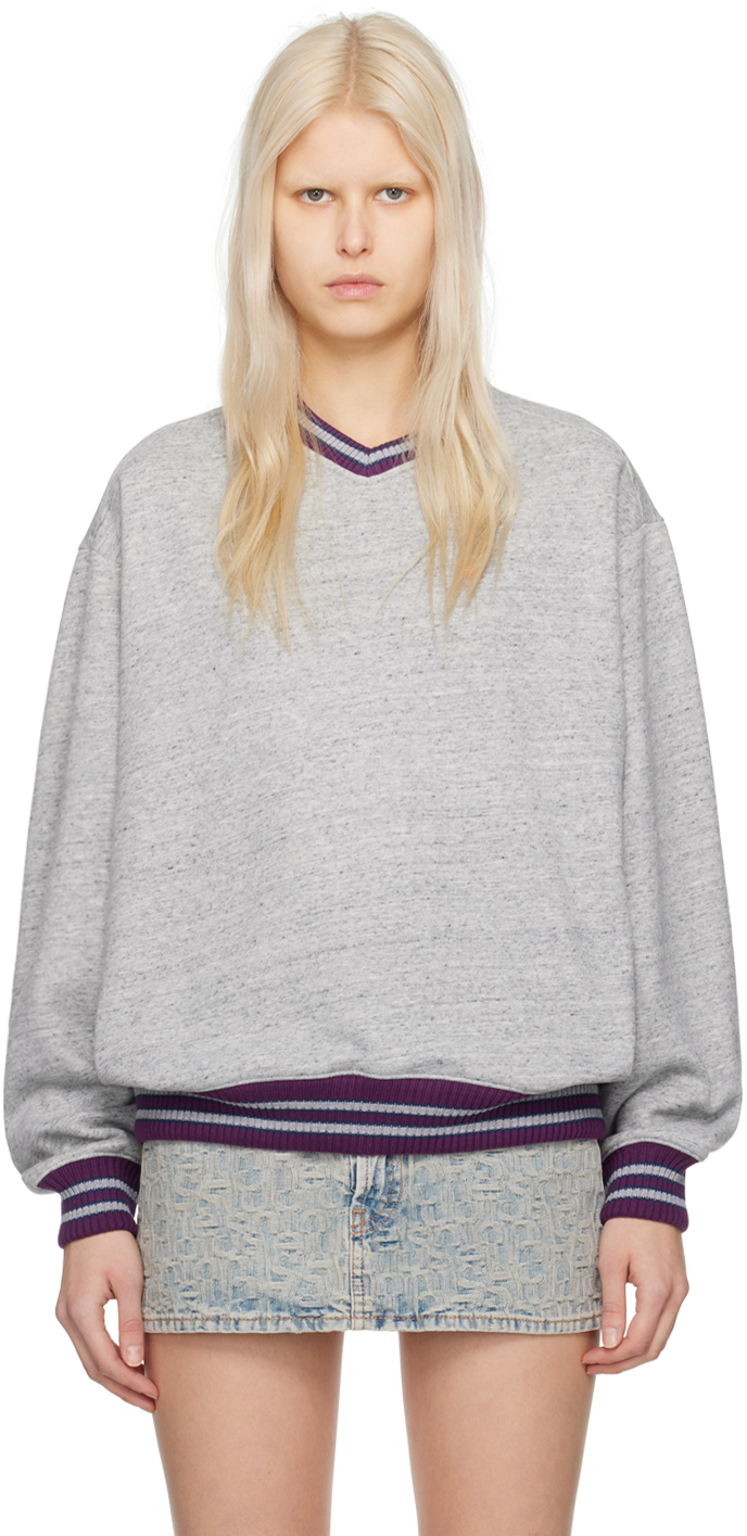 Gray Relaxed-Fit Sweatshirt