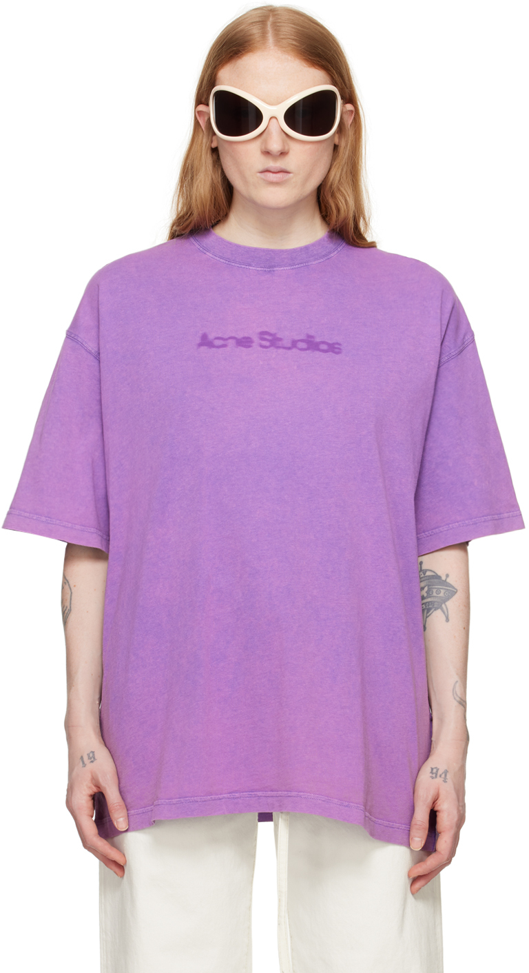 Acne Studios: Purple Ruffle Blouse