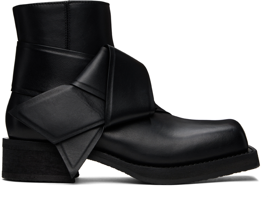 Shop Acne Studios Black Musubi Boots In 900 Black