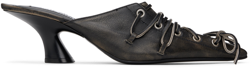【希少】Acne Studios レースアップ ミュール 37ブラック 希少】Acne Studios レースアップ ミュール 37ブラック（商品