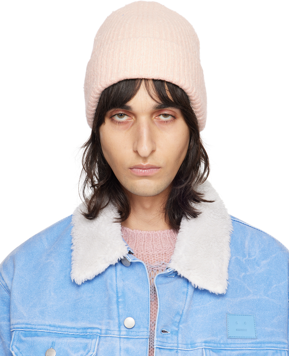 Acne Studios: Pink Wool Beanie | SSENSE Canada