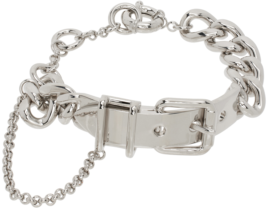 Silver Buckle Chain Bracelet