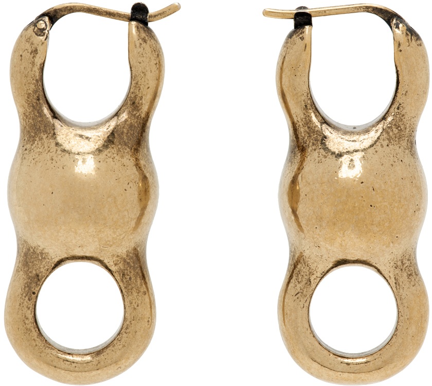 Gold Antiqued Earrings
