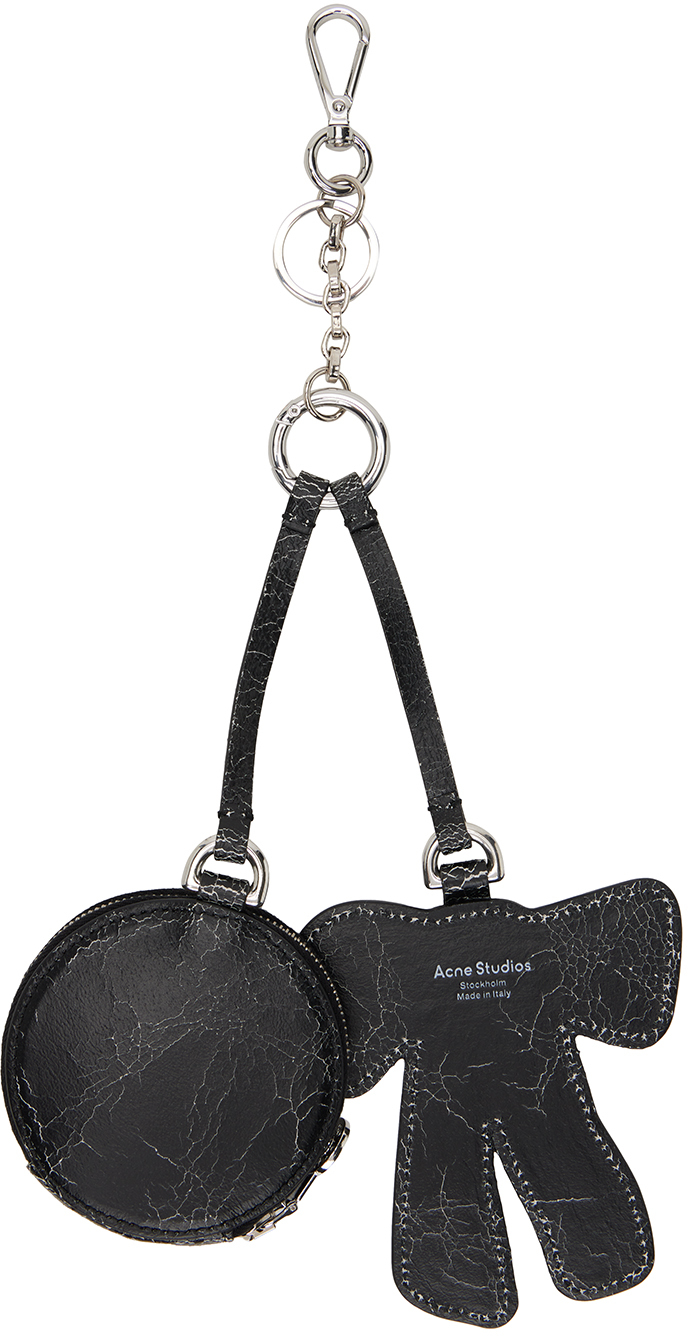 Acne Studios Black Bow Mirror Coin Pouch | Smart Closet