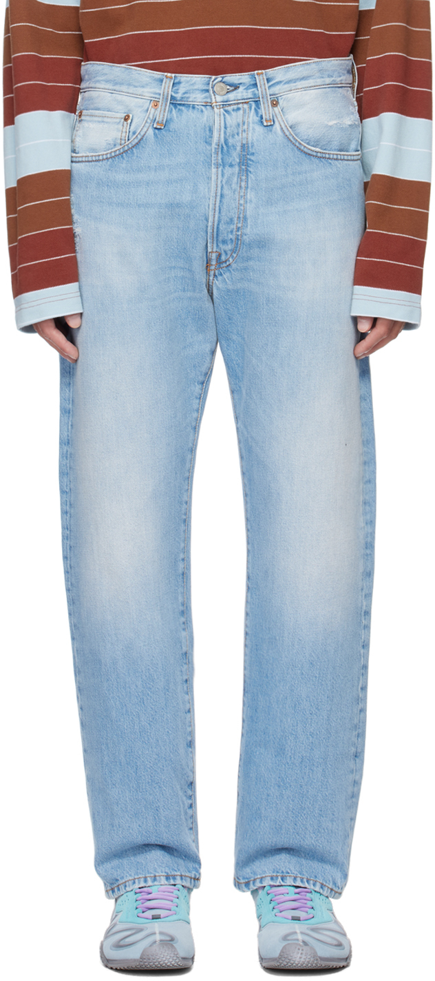 Acne Studios: Blue 2003 Jeans | SSENSE Acne Studios: Blue 2003 Jeans | SSENSE