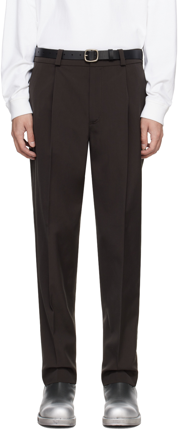 Acne Studios Brown Tailored Trousers In Ca8 Cacao Brown