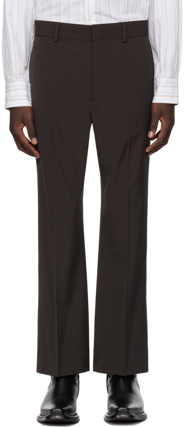 Acne Studios Brown Tailored Trousers In Ca8 Cacao Brown