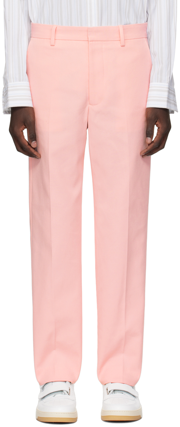 Acne Studios Pink Three-pocket Trousers In 418 Pale Pink