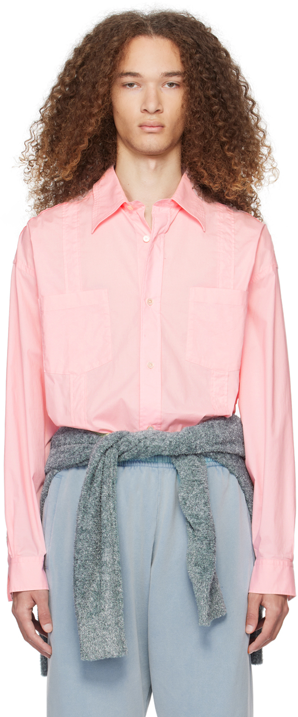 Acne Studios Pink Button-up Shirt In 415 Pink