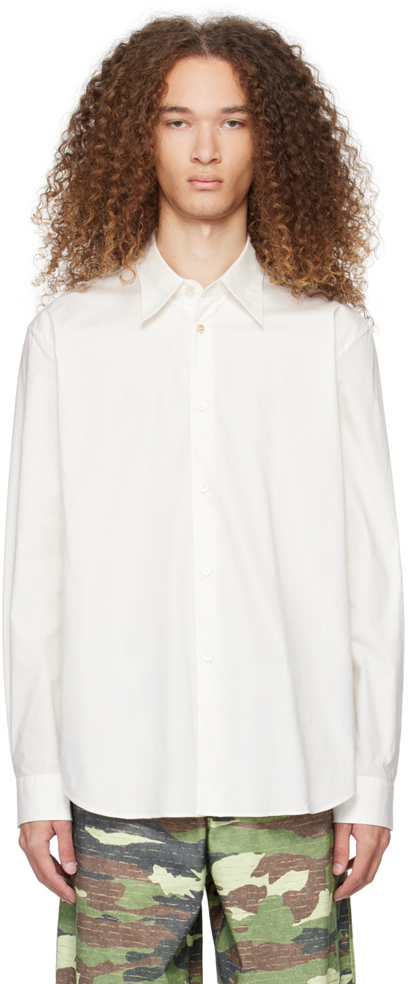 Acne Studios White Button-up Shirt In 100 White