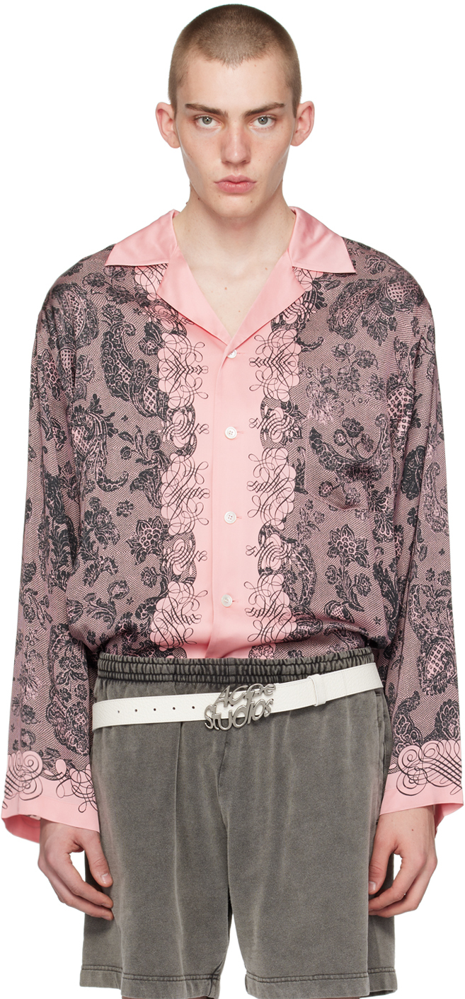 Pink & Black Print Shirt