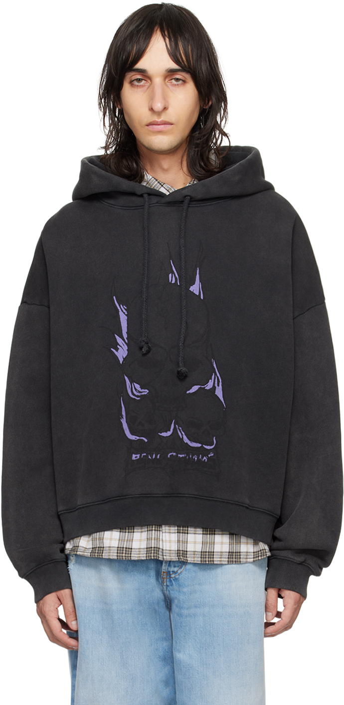 Black Graphic Hoodie