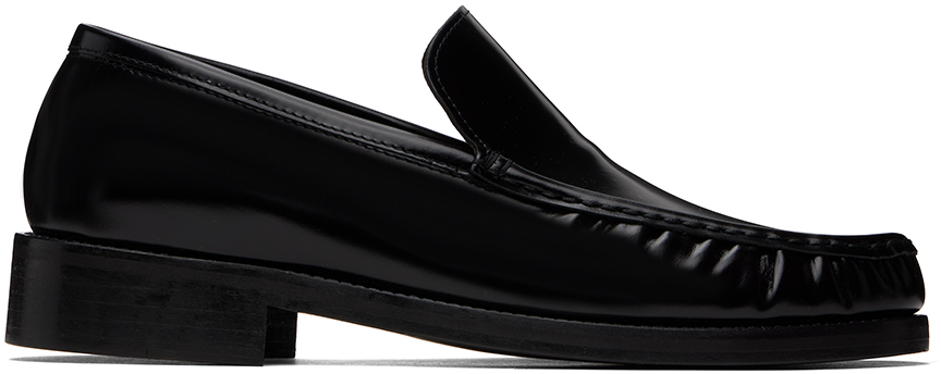 Black Leather Loafers