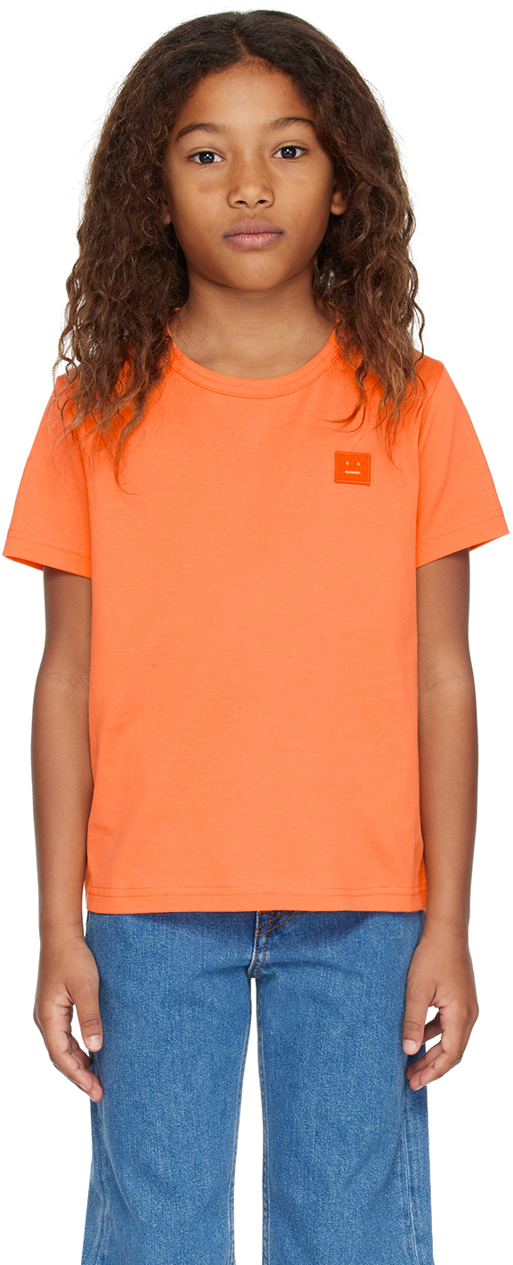 Acne Studios Kids Orange Crewneck T-shirt