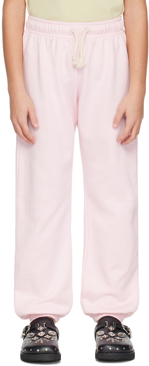 Acne Studios キッズ｜ピンク ロゴパッチ スウェットパンツ | SSENSE 日本