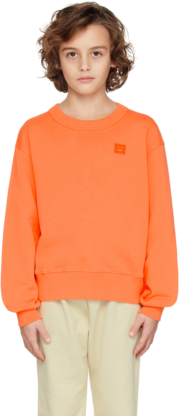 Acne Studios Kids Orange Patch Sweatshirt