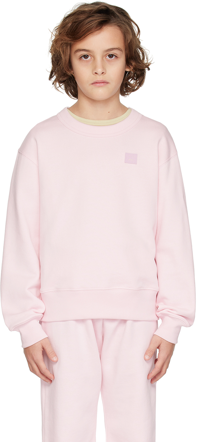 Acne Studios Kids Pink Patch Sweatshirt