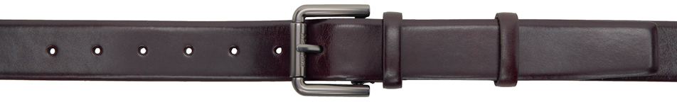 Max Mara Brown Nappa Leather Belt In 2 Dark Bown