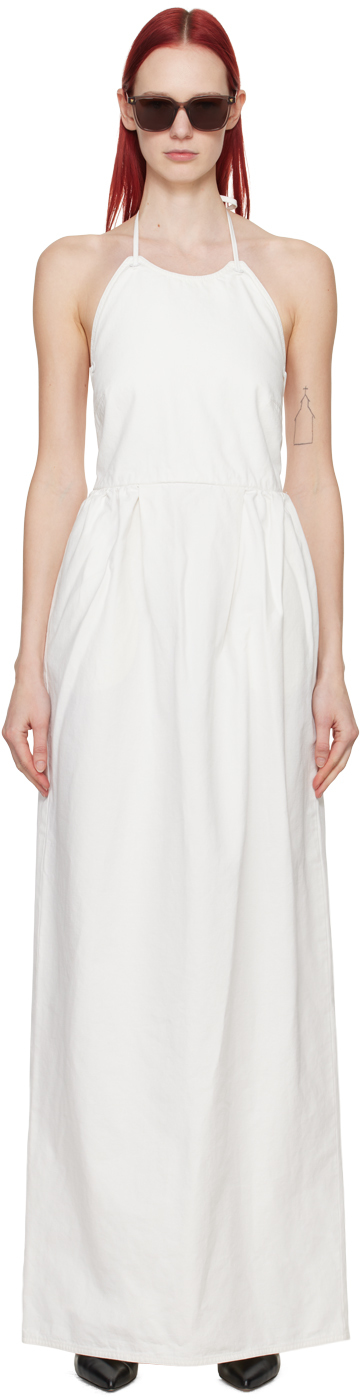 ワンピース MAX MARA White Denim Europa Dress White Europa Maxi Dress by Max Mara on Sale