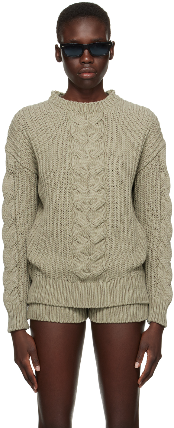 Max Mara Taupe Acciaio Sweater In 5 Kaki