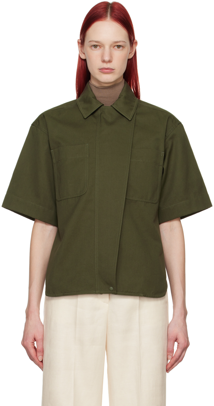 Khaki Mela Shirt by Max Mara on Sale