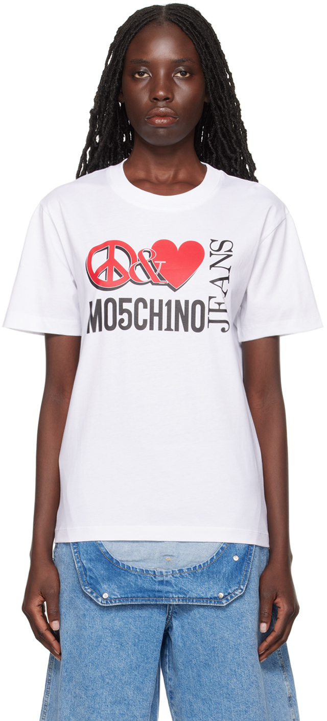 White 'Peace & Love' T-Shirt