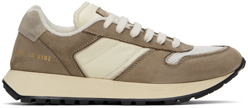 Brown & Off-White Track SS24 Sneakers