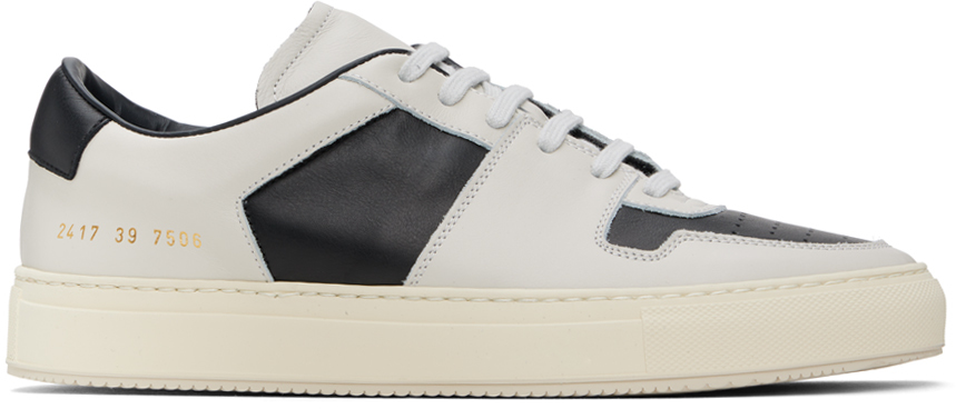 Common Projects Black & Off-White Decades Sneakers